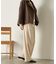 【あったかスラックス】2タックワイドパンツ