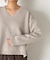 WフェイスVニット