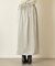 ラップ風サテンスカート