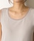 【ほんのり透けニュアンス】チュール付リブタンク