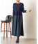 【体系カバー/上品】ペプラム切替ワンピース