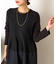 【体系カバー/上品】ペプラム切替ワンピース