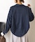【春まで着れる/小顔効果◎】袖ボタンスキッパーシャツ