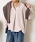 【春まで着れる/小顔効果◎】袖ボタンスキッパーシャツ