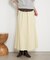 【ウエストゴム/楽チン】ワッシャーツイルロングスカート