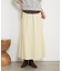【ウエストゴム/楽チン】ワッシャーツイルロングスカート