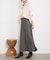 【ウエストゴム/楽チン】ワッシャーツイルロングスカート