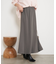 【ウエストゴム/楽チン】ワッシャーツイルロングスカート