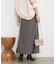 【ウエストゴム/楽チン】ワッシャーツイルロングスカート