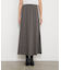 【ウエストゴム/楽チン】ワッシャーツイルロングスカート