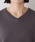 【スッキリ小顔見え◎】袖ケーブルVニット