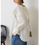 ネックラッフルブラウス