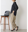 裾ボタンカーブパンツ