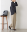 裾ボタンカーブパンツ