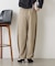 裾ボタンカーブパンツ
