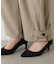 裾ボタンカーブパンツ