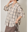 【好評につき再入荷！】オンブレーチェックダブルシャツ