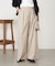 【美脚見え◎】ワンタックワイドパンツ