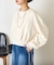 袖サテンギャザープルオーバー