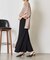 【軽やかロング】レーヨンナイロンロングスカート