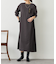 サイドプリーツ裏毛ワンピース