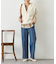 ステッチストレートデニムパンツ