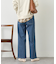 ステッチストレートデニムパンツ
