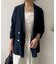 【WEB限定/軽やかに羽織れる】メッシュダブルボタンジャケット
