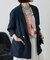 【WEB限定/軽やかに羽織れる】メッシュダブルボタンジャケット
