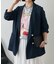 【WEB限定/軽やかに羽織れる】メッシュダブルボタンジャケット