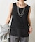 【着回し力◎/レイヤードに最適】裾ツイルタンクトップ