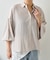 袖タックドルマンシャツ