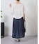 細ラインフレアスカート
