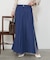 異素材デニム切替スカート