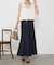 異素材デニム切替スカート