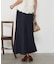 異素材デニム切替スカート