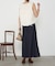 異素材デニム切替スカート