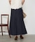 異素材デニム切替スカート