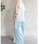 シアーバックラッフルシャツ