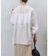 シアーバックラッフルシャツ
