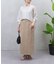 シアーバックラッフルシャツ