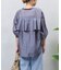 シアーバックラッフルシャツ