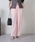 リボン付きジョーゼットパンツ