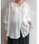 プチボタンガーゼシャツ