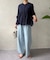 シアーツイルギャザーブラウス