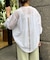 シアーバックラインブラウス