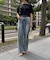冷感デニムパンツ