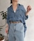 テンセルバックシャーリングシャツ