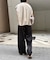サテンストライプパンツ