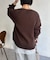 Vネックコットンニット
